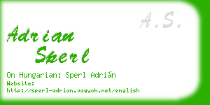 adrian sperl business card